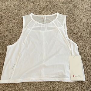 Lululemon Sculpt Cropped Tank White
